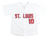 Tony La Russa St. Louis Signed White Baseball Jersey BAS