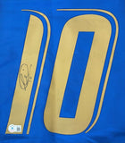 Francesco Totti Signed Italy Blue Puma Soccer Jersey 2 BAS
