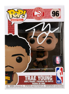 Trae Young Signed Atlanta Hawks NBA Funko Pop! Vinyl Figure #96 BAS