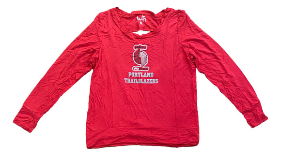 Portland TrailBlazers Womens Long-Sleeve Shirt Sports Integrity