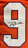 Travis Etienne Signed Custom Orange College Football Jersey BAS Sports Integrity