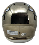 Travis Hunter Signed Jacksonville Jaguars FS Chrome Speed Replica Helmet BAS
