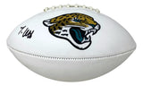 Travis Hunter Signed Jacksonville Jaguars Logo Football BAS