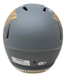 Travis Hunter Signed Jacksonville Jaguars FS Slate Speed Replica Helmet BAS