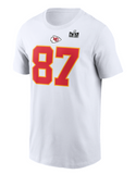 Travis Kelce Kansas City Chiefs Nike Super Bowl LVIII Name & Number Tee Size XL
