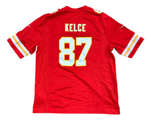 Travis Kelce Kansas City Chiefs Red Nike Game Jersey Men's XL
