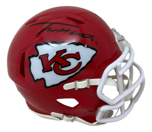 city chiefs football helmet Trent McDuffie Signed Kansas City Chiefs Mini Speed Helmet BAS