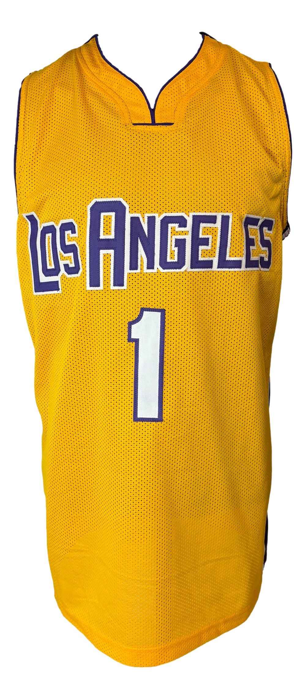 Trevor Ariza Los Angeles Signed Yellow #1 Basketball Jersey UDA