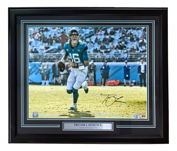 Trevor Lawrence Signed Framed 16x20 Jacksonville Jaguars Photo Fanatics
