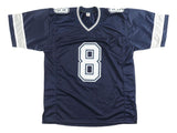 Troy Aikman Dallas Signed Navy Blue Football Jersey BAS