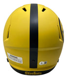 Troy Polamalu Signed Steelers Full Size Rave Speed Replica Helmet BAS w/ Case