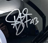 Troy Polamalu Signed Pittsburgh Steelers FS Speed Replica Helmet BAS w/ Case