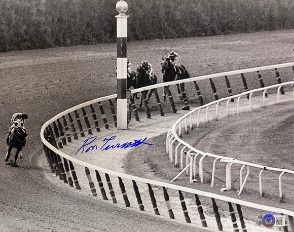 Ron Turcotte Signed 11x14 Secretariat Horse Racing Photo BAS