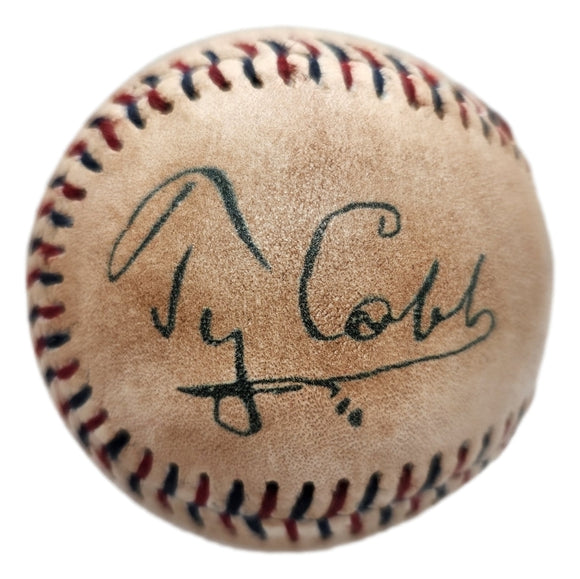 Ty Cobb Detroit Tigers Replica Baseball w/ Circa 1910s Facsimile Autograph