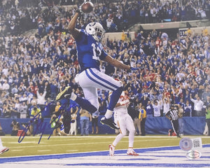 TY Hilton Signed 8x10 Indianapolis Colts Touchdown Photo BAS Sports Integrity