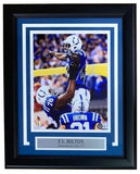 TY Hilton Signed Framed 8x10 Indianapolis Colts Photo BAS - Sports Integrity