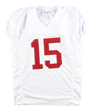 Ty SImpson Alabama Signed White Football Jersey BAS