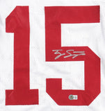 Ty SImpson Alabama Signed White Football Jersey BAS