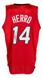 Tyler Herro Miami Signed Red Basketball Jersey JSA