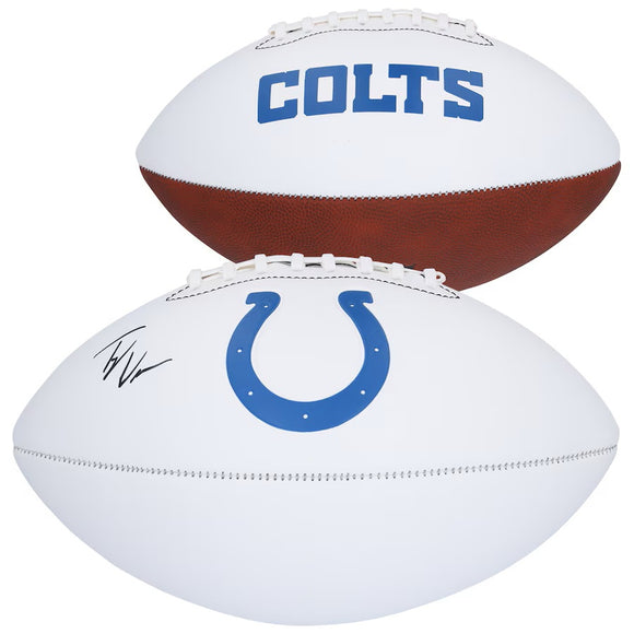 Tyler Warren Signed Indianapolis Colts Logo Football Fanatics