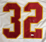 Tyrann Mathieu Kansas City Signed White Football Jersey JSA Hologram