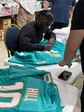 Tyreek Hill Signed Custom Teal Pro Style Football Jersey BAS ITP