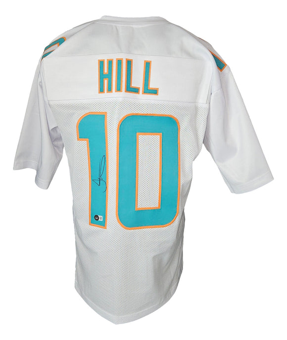 Tyreek Hill Signed Custom White Pro Style Football Jersey BAS ITP