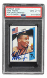 Mike Tyson Signed Reprint 1986 Panini Supersport #153 Rookie Card PSA Auto 10