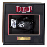 Mike Tyson Signed Framed Black Right Hand Everlast Boxing Glove Tyson Hologram