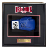 Mike Tyson Signed Blue Right Hand Cleto Reyes Boxing Glove Shadowbox BAS