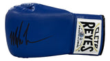 Mike Tyson Signed Left Hand Blue Cleto Reyes Boxing Glove BAS
