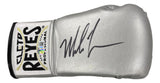 Mike Tyson Signed Right Hand Silver Cleto Reyes Boxing Glove BAS