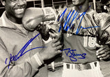 Mike Tyson Doc Gooden Darryl Strawberry Signed 11x14 NY Mets B&W Photo 2 JSA Sports Integrity