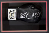 Mike Tyson Evander Holyfield Signed Framed RH Black Cleto Reyes Boxing Glove JSA
