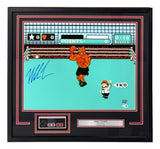 Mike Tyson Signed Framed 16x20 Punch Out Boxing Photo w/ Controller JSA QR Holo