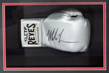 Mike Tyson Signed Silver Right Hand Cleto Reyes Boxing Glove Shadowbox JSA Holo