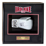 Mike Tyson Signed Silver Right Hand Cleto Reyes Boxing Glove Shadowbox BAS