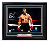 Mike Tyson Signed Framed 16x20 Stare Photo JSA QR