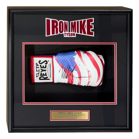 Mike Tyson Signed USA Right Hand Cleto Reyes Boxing Glove Shadowbox JSA Holo
