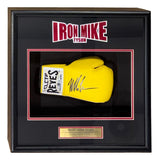 Mike Tyson Signed Yellow Right Hand Cleto Reyes Boxing Glove Shadowbox BAS