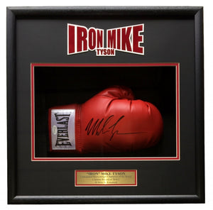 Mike Tyson Signed Red Right Hand Everlast Boxing Glove Shadowbox JSA ITP