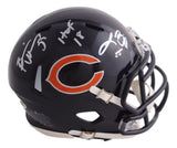 Brian Urlacher Lance Briggs Signed Chicago Bears Mini Speed Helmet JSA QR