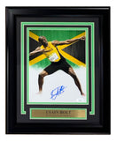 Usain Bolt Signed Framed 8x10 Olympic Track Legend Photo JSA AZ02976