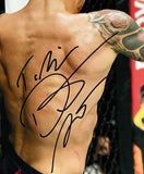 Dustin The Diamond Poirier Signed 8x10 UFC Photo Vs Conor McGregor JSA Sports Integrity