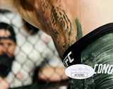 Dustin The Diamond Poirier Signed 8x10 UFC Photo Vs Conor McGregor JSA Sports Integrity