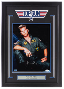 Val Kilmer Signed Framed 11x14 Top Gun Iceman Photo JSA