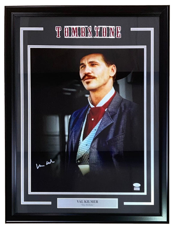 Val Kilmer Signed Framed 16x20 Tombstone Doc Holiday Spotlight Photo JSA