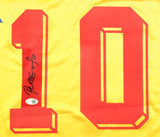 Carlos Valderrama Signed Colombia Adidas Soccer Jersey JSA QR Hologram