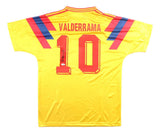 Carlos Valderrama Signed Colombia Adidas Soccer Jersey JSA QR Hologram