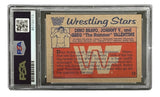 Greg Valentine Signed 1987 Topps #12 WWF WWE Trading Card PSA/DNA